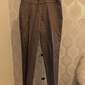 NIC+ZOE Black and Cream Patterned Trousers